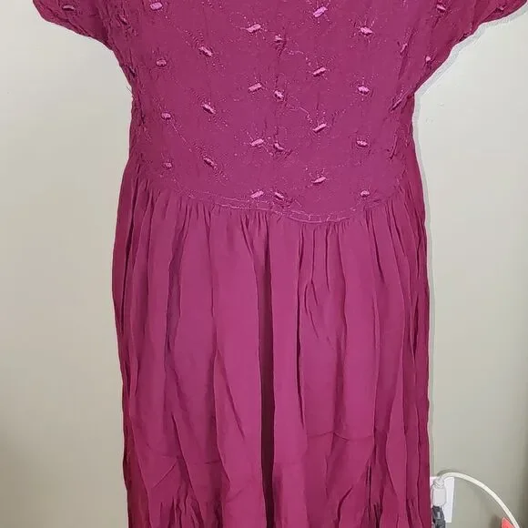 Max Studio Vintage‎ 90s Embroidered Cottagecore Dress Size X-Large - Picture 11 of 15
